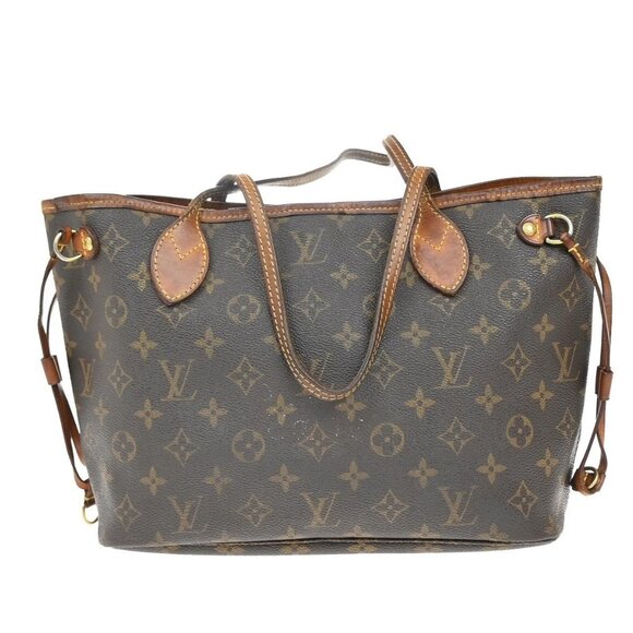 LOUIS VUITTON Neverfull PM Shoulder Tote Bag Monogram Leather BN M40155 18KB189 - Picture 3 of 16